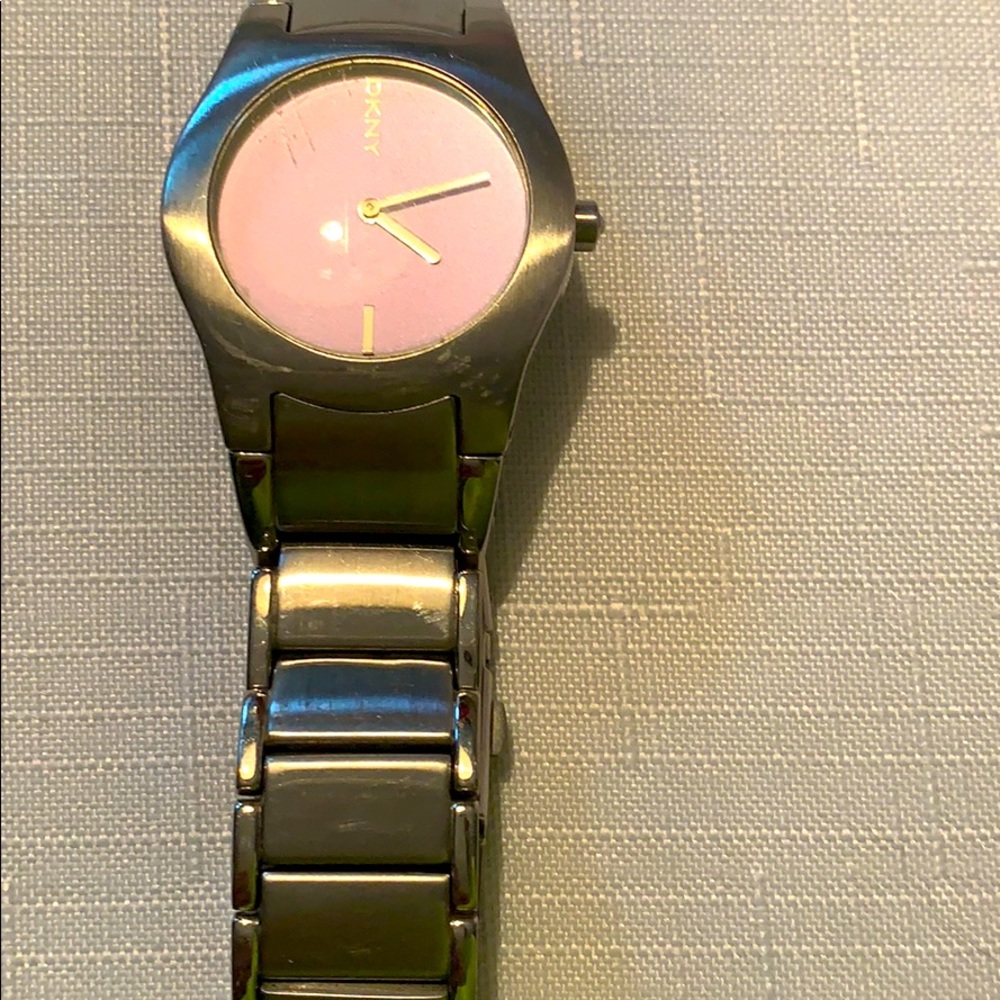 DKNY Pink iridescent Face! Hardly worn!